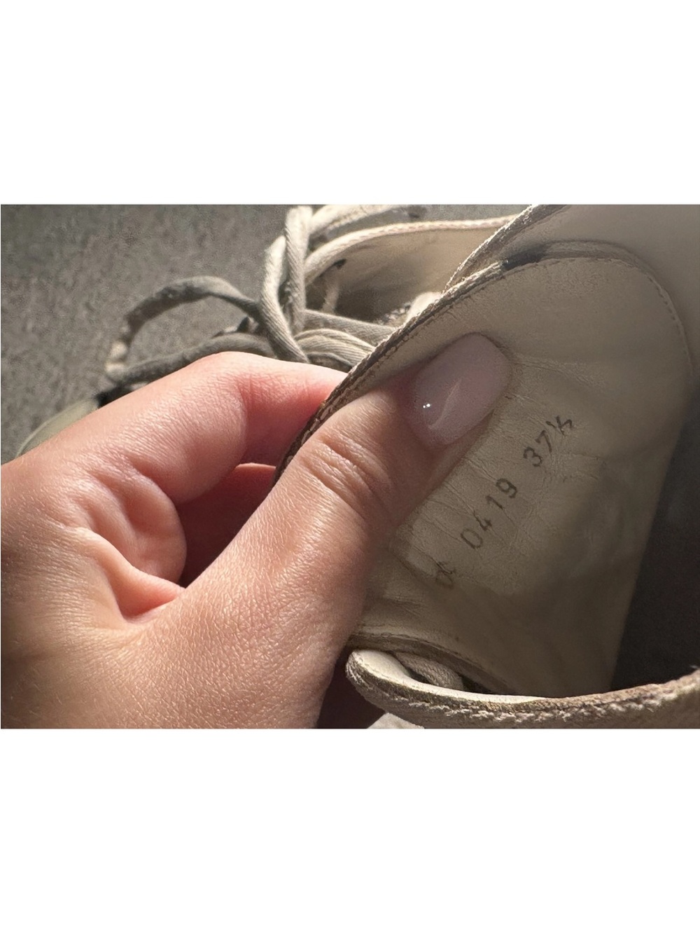 Dior Beige and Navy Canvas Logo Sneakers - Picture 2 of 6